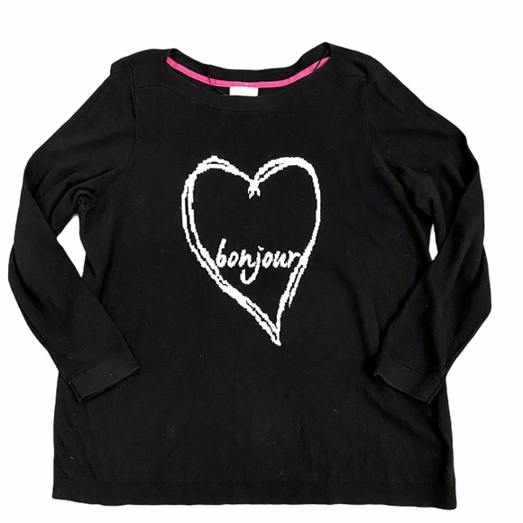 CHARTER CLUB Woman "Bon Jour' Sweater - Picture 2 of 6